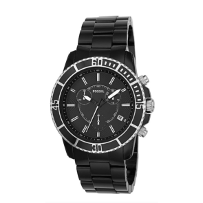 Horlogeband Fossil CH2623 Kunststof/Plastic Zwart 20mm